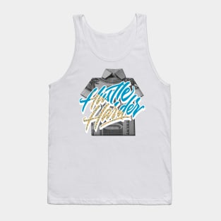 Hustle Harder Aquatone Retro Tank Top